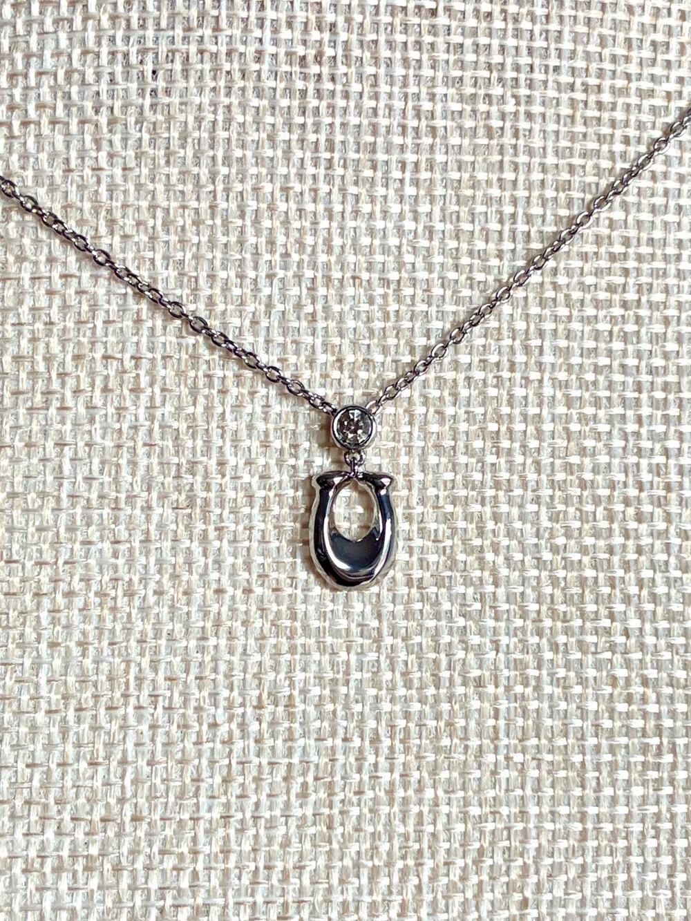Coach Silver Pendant Necklace